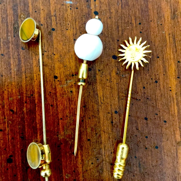 Jewelry - 3 Vintage Stick Pins